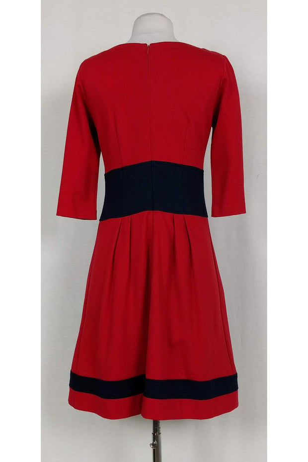 Current Boutique-Nanette Lepore - Red & Navy Fit & Flare Sz 6