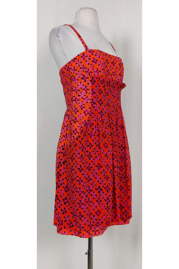 Current Boutique-Nanette Lepore - Orange Floral Convertible Dress Sz 4