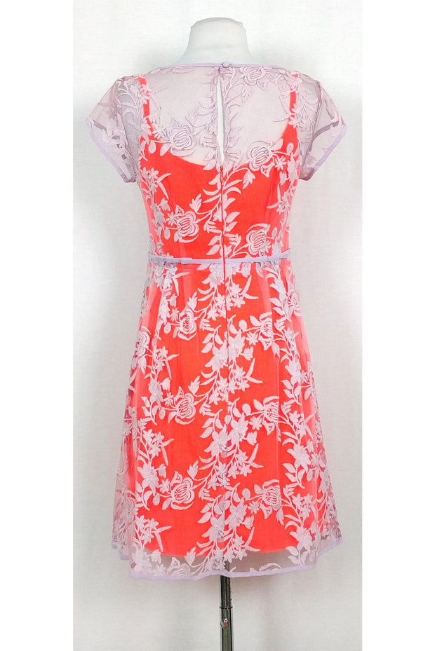 Current Boutique-Nanette Lepore - Purple & Orange Patterned Dress Sz 4