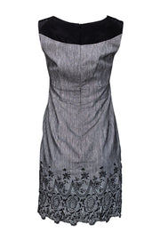 Current Boutique-Nanette Lepore - Grey Sweetheart Neckline Dress Sz 6