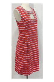 Current Boutique-Nanette Lepore - Orange & Purple Geo Print Cotton Dress Sz 8