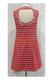 Current Boutique-Nanette Lepore - Orange & Purple Geo Print Cotton Dress Sz 8