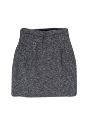 Current Boutique-Nanette Lepore - Grey Tweed Gathered Front Skirt Sz 0