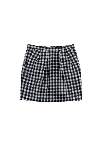 Current Boutique-Nanette Lepore - White & Black Checkered Skirt Sz 8