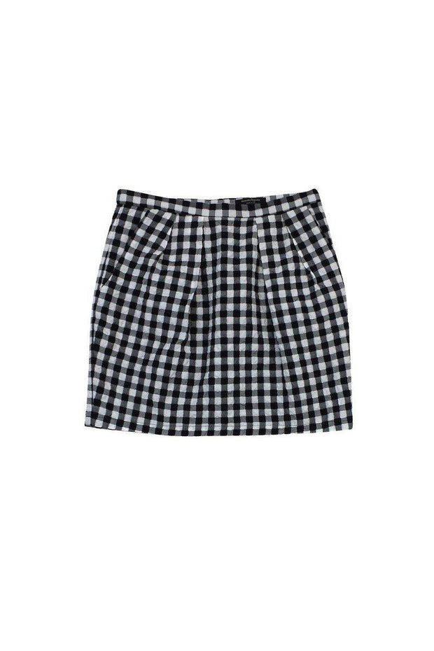 Current Boutique-Nanette Lepore - White & Black Checkered Skirt Sz 8