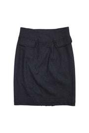 Current Boutique-Nanette Lepore - Gray Wool Blend Skirt Sz 8