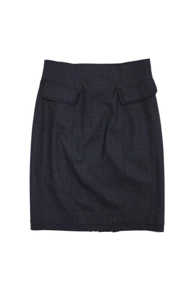 Current Boutique-Nanette Lepore - Gray Wool Blend Skirt Sz 8