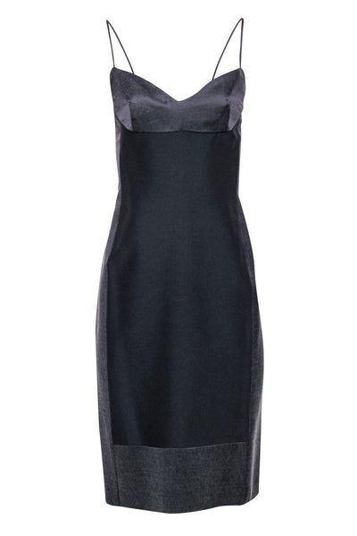 Current Boutique-Narciso Rodriguez - Dark Gray Mini Babydoll Dress Sz 6