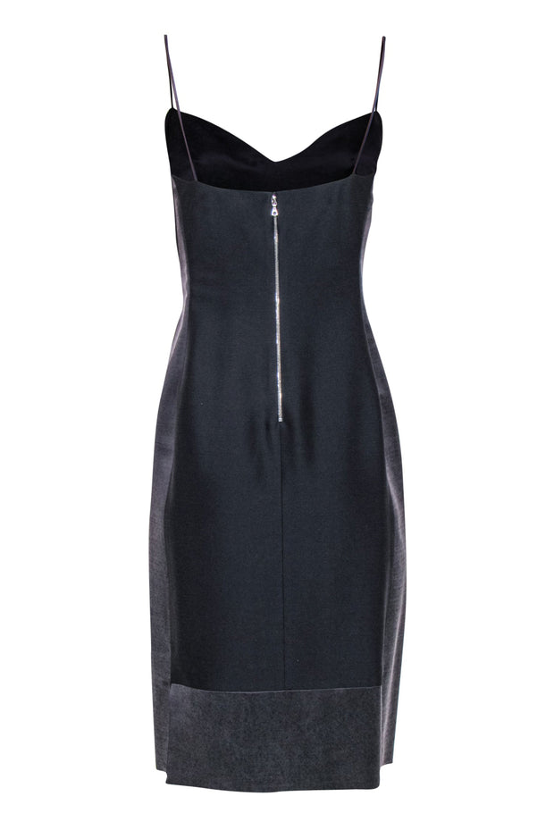 Current Boutique-Narciso Rodriguez - Dark Gray Mini Babydoll Dress Sz 6
