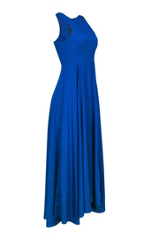Current Boutique-Naven - Cobalt Blue Maxi Dress w/ Front Slit Sz XS
