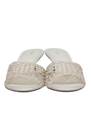 Current Boutique-Neous - Cream Woven Mule Heel Sz 8.5