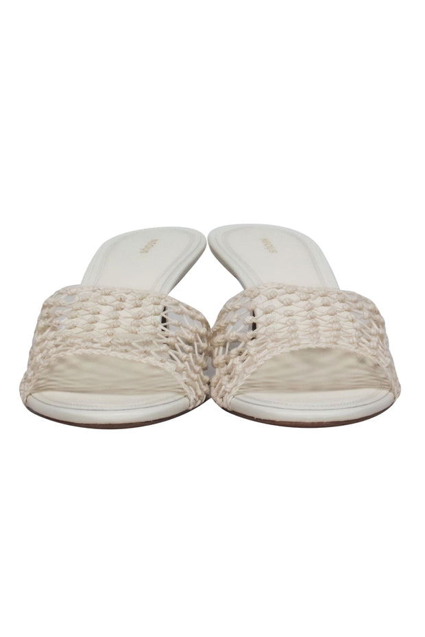 Current Boutique-Neous - Cream Woven Mule Heel Sz 8.5