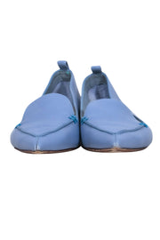 Current Boutique-Nicholas Kirkwood - Light Blue Pebbled Leather "Beya" Loafers Sz 5.5