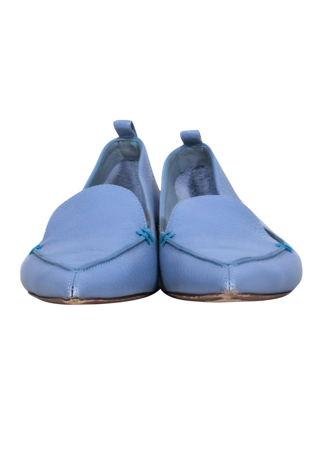 Current Boutique-Nicholas Kirkwood - Light Blue Pebbled Leather "Beya" Loafers Sz 5.5