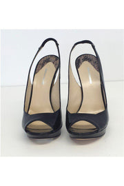 Current Boutique-Nicholas Kirkwood - Black Patent Leather Platform Slingbacks Sz 7