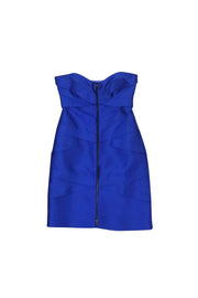 Current Boutique-Nicole Miller - Royal Blue Strapless Dress Sz 4