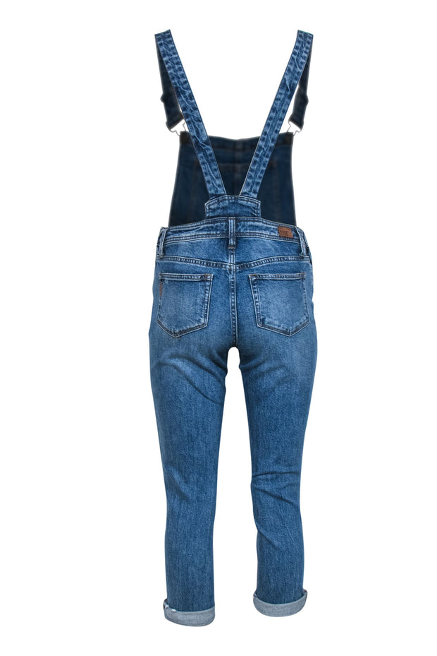 Current Boutique-Paige - Medium Wash Denim Skinny Fit Overalls Sz 25