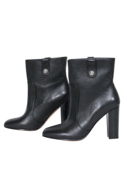 Current Boutique-Paige - Back Pebbled Leather Heeled Ankle Booties Sz 7.5