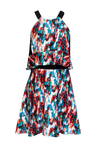 Current Boutique-Parker - Multicolored Marbled Dress w/ Ruffles Sz M