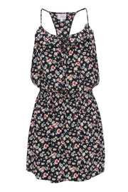 Current Boutique-Parker - Black w/ Multi-Color Sunflower Dress Sz S