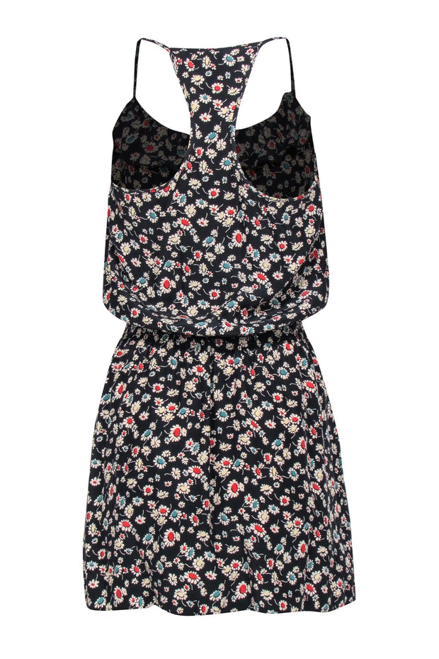 Current Boutique-Parker - Black w/ Multi-Color Sunflower Dress Sz S