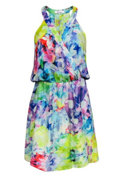 Current Boutique-Parker - Bright Marbled Fit & Flare Dress Sz S