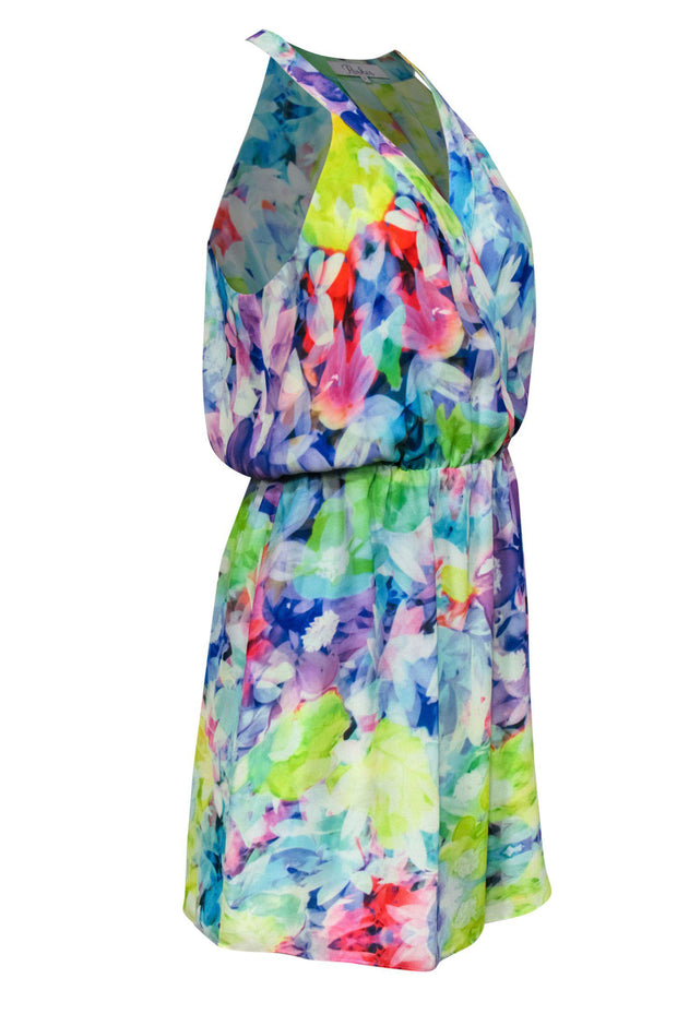 Current Boutique-Parker - Bright Marbled Fit & Flare Dress Sz S