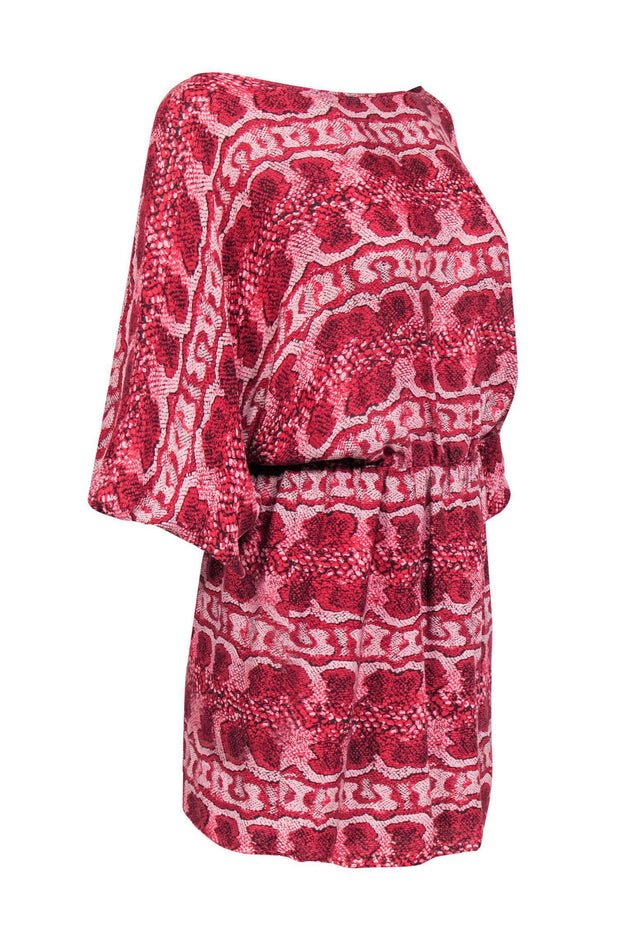 Current Boutique-Parker - Pink Snakeskin Print Dolman Dress Sz XS