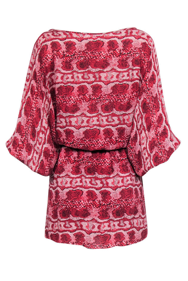 Current Boutique-Parker - Pink Snakeskin Print Dolman Dress Sz XS