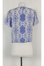 Current Boutique-Parker - Purple & White Crop T-Shirt Sz M