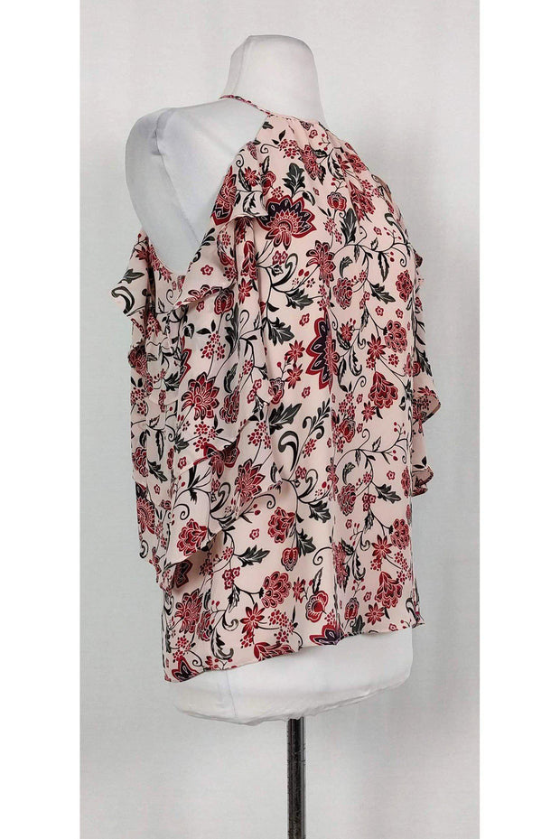 Current Boutique-Parker - Blush Halter Top w/ Flared Sleeves Sz S