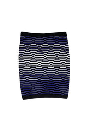 Current Boutique-Parker - Royal Blue, White & Black Skirt Sz XS