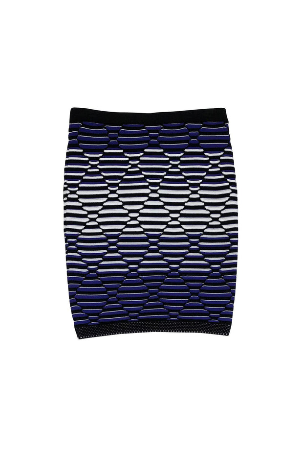 Current Boutique-Parker - Royal Blue, White & Black Skirt Sz XS