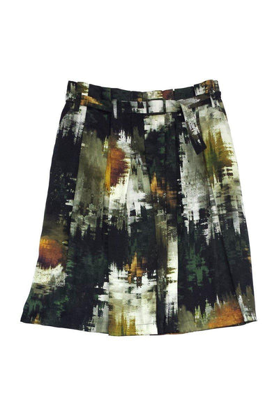 Current Boutique-Pauw - Green & Black Print Skirt Sz 4