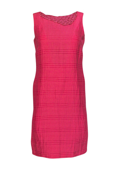 Current Boutique-Piazza Sempione - Pink Dress w/ Embellished Neckline Sz 6