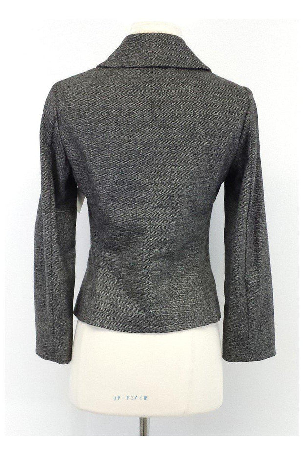 Current Boutique-Piazza Sempione - Gray Herringbone Wool Jacket Sz 2