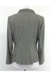 Current Boutique-Piazza Sempione - Cream & Black Houndstooth Wool Jacket Sz 8