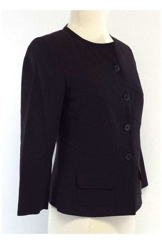 Current Boutique-Piazza Sempione - Dark Brown Cotton Jacket Sz 4