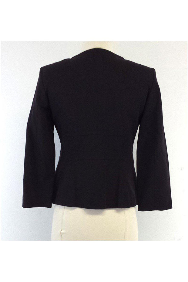 Current Boutique-Piazza Sempione - Dark Brown Cotton Jacket Sz 4