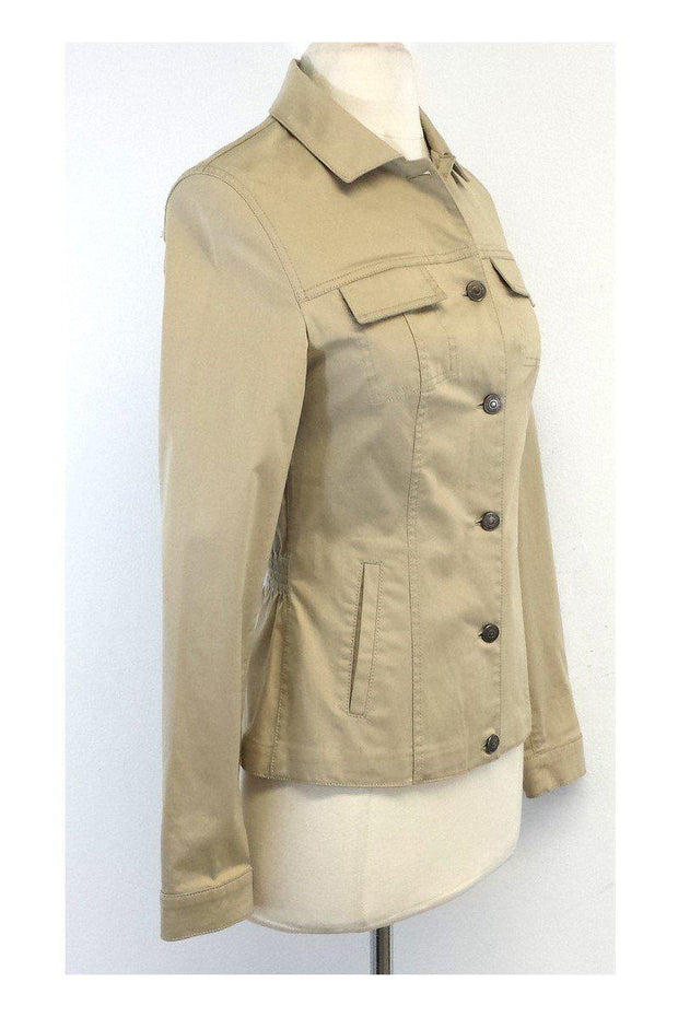 Current Boutique-Piazza Sempione - Khaki Button-Up Jacket Sz S