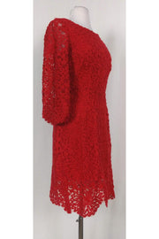 Current Boutique-Plenty by Tracy Reese - Red Embroidered Dress Sz 0