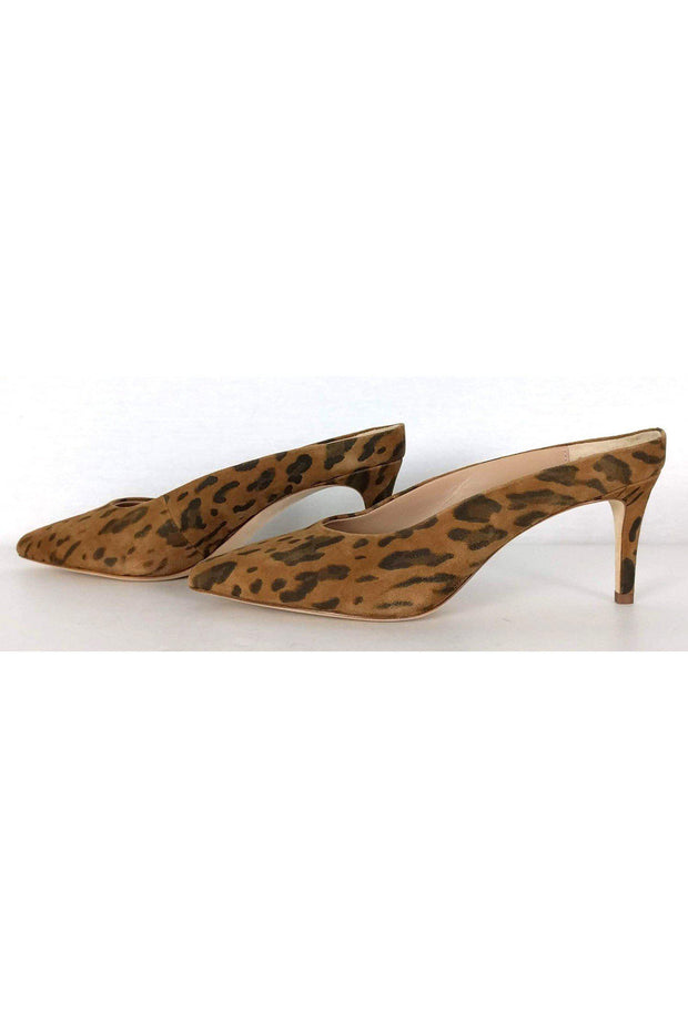 Current Boutique-Pour La Victoire - Animal Print Pointed Mules Sz 9