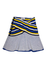 Current Boutique-Prabal Gurung - Multicolor Stripe Knit Skirt Sz L
