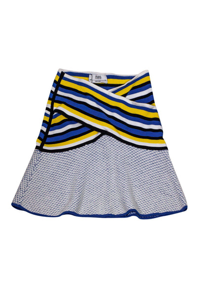 Current Boutique-Prabal Gurung - Multicolor Stripe Knit Skirt Sz L