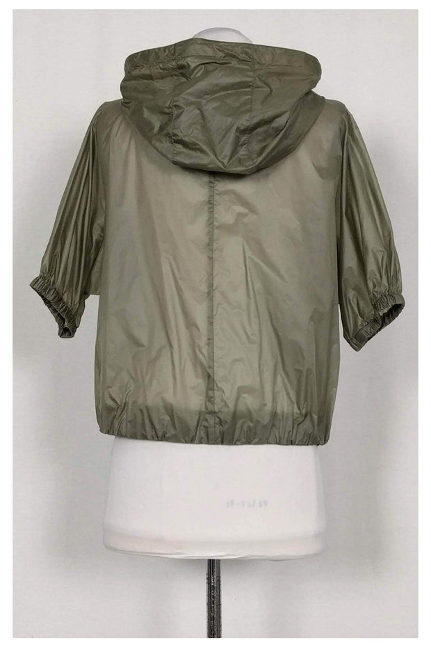 Current Boutique-Prada - Semi-Sheer Olive Rain Jacket Sz 2