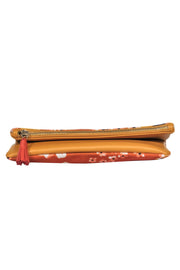 Current Boutique-Rachel Pally - Orange & Yellow Canvas & Leather Floral Print Clutch