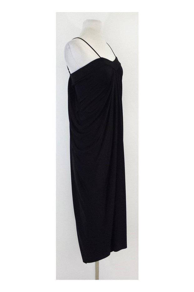 Current Boutique-Rachel Roy - Black Gathered Silk Dress Sz XS