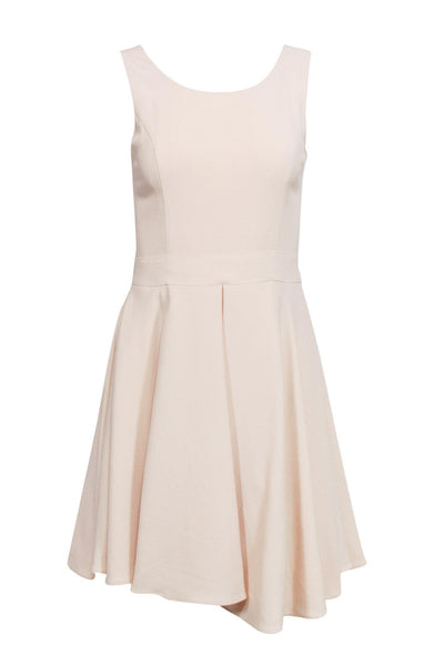 Current Boutique-Rachel Zoe - Light Peach Wool Fit & Flare Dress Sz 4