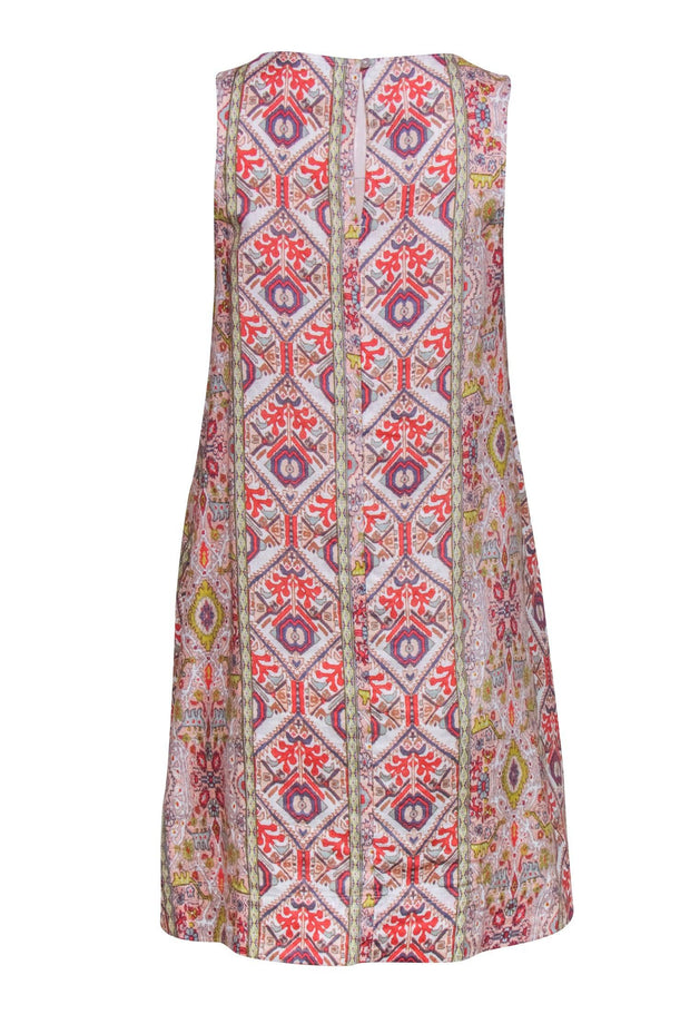 Current Boutique-Rachel Zoe - Multicolor Aztec Print Sleeveless Linen Dress Sz XS