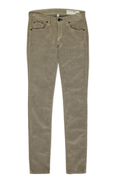 Current Boutique-Rag & Bone - Beige Corduroy Skinny Pants Sz 25